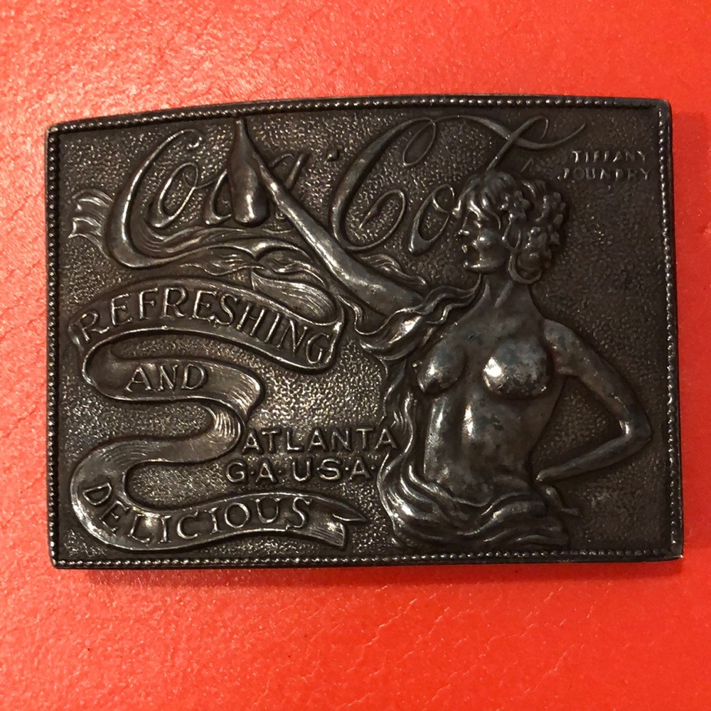 Coca-Cola Embossed Metal belt buckle